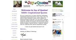 Desktop Screenshot of joyofquotes.com