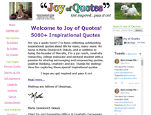 Tablet Screenshot of joyofquotes.com